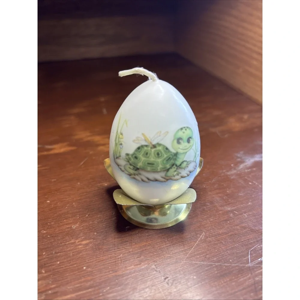 Cute Turtle Egg Candle With Stand